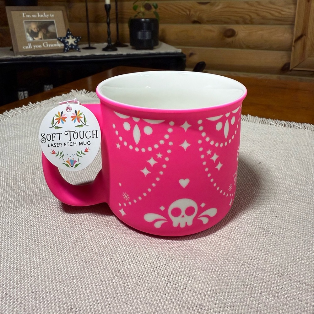PINKOWEEN Soft Touch HALLOWEEN Skull Mug